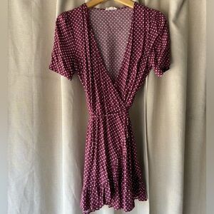 Polka Dot Wrap Dress
